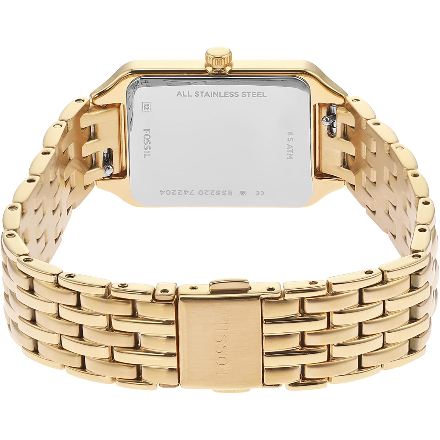 Fossil Dam Raquel kvarts rostfritt stål Three-Hand klocka - Image 4