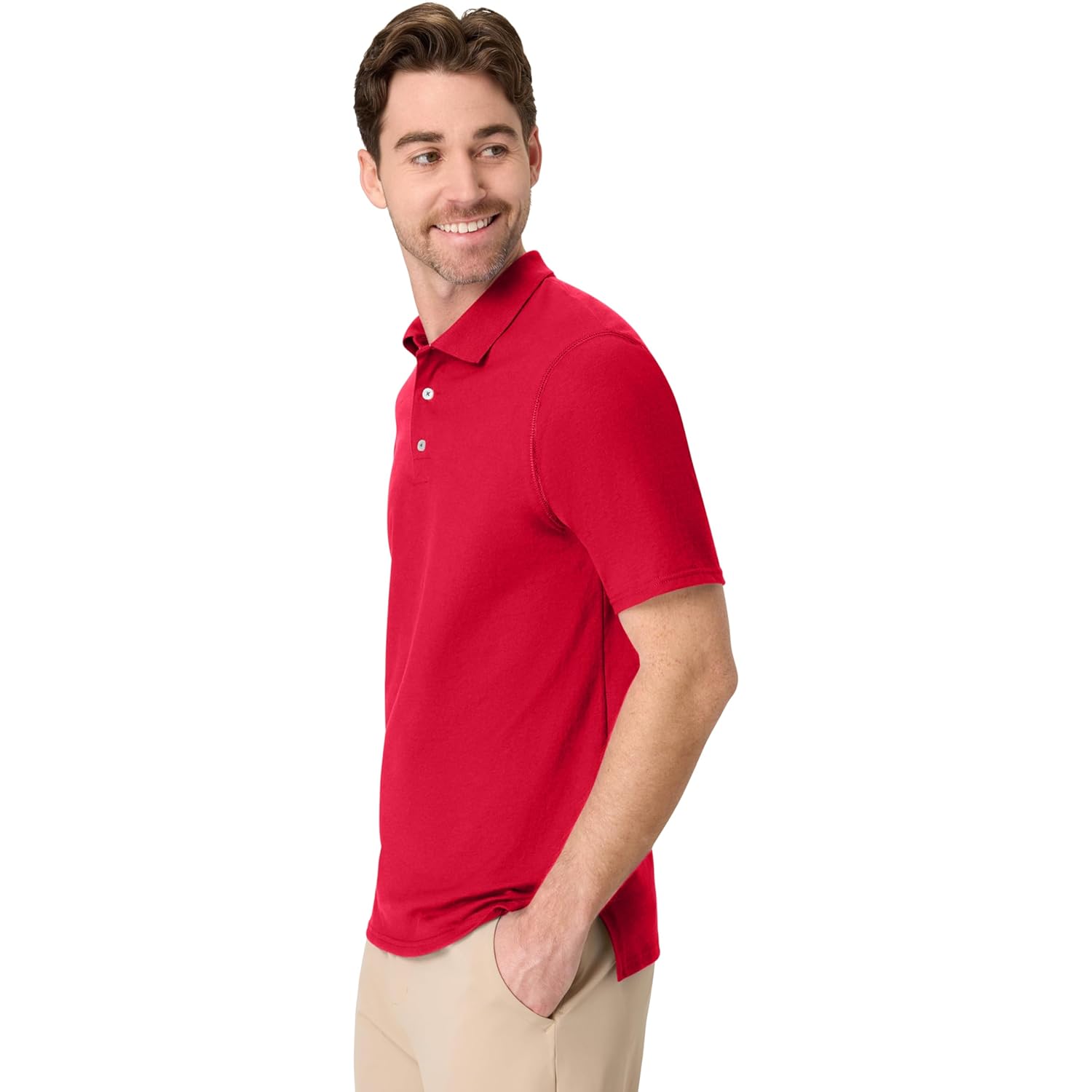 Hanes Herr kortärmad X-Temp Performance Polo - Image 4