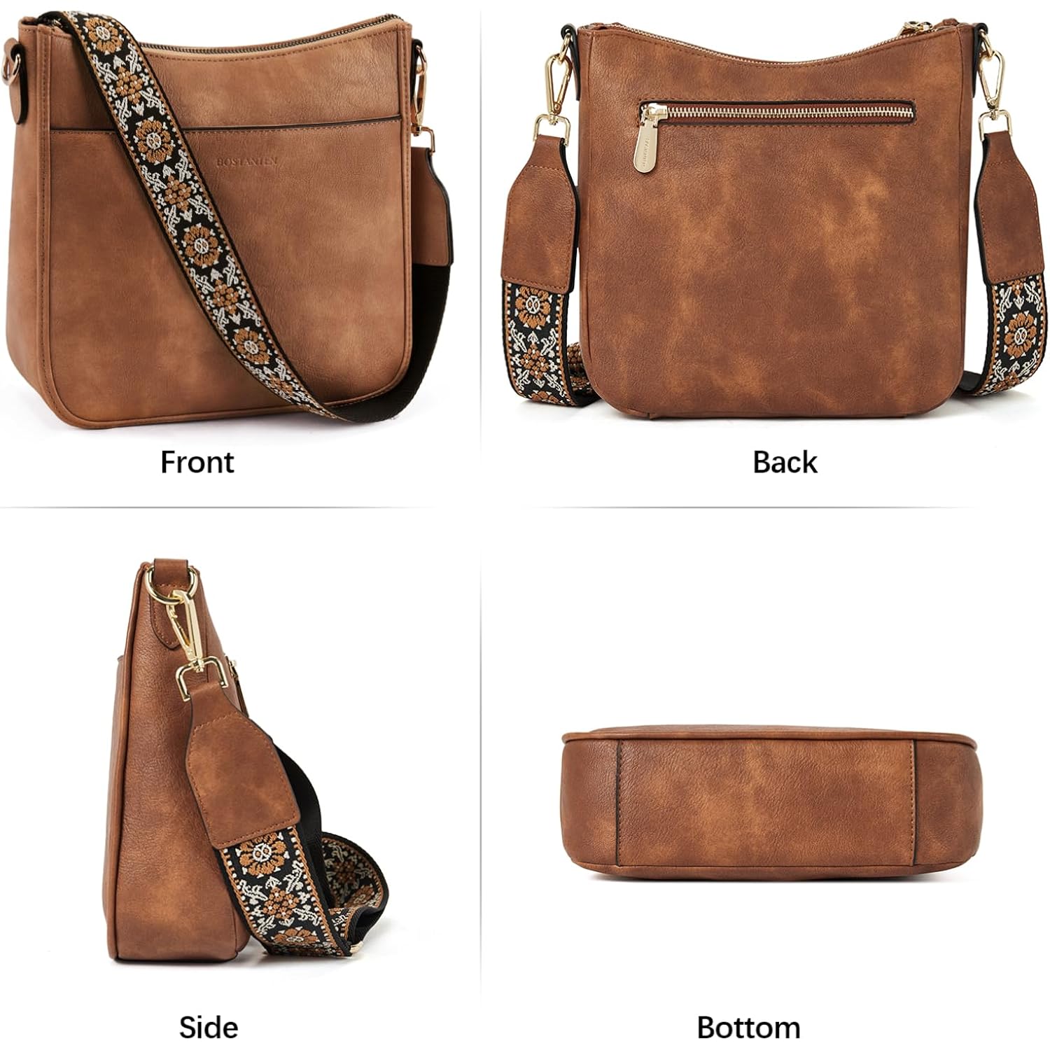 BOSTANTEN crossbody Bags for Women Trendy Vegan läder - Image 7