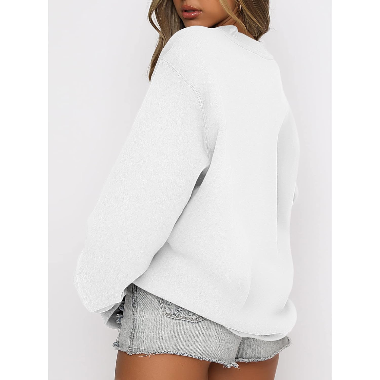 ANRABESS Dam sweatshirt Crewneck fleece oversized pullover Sweaters - Image 2