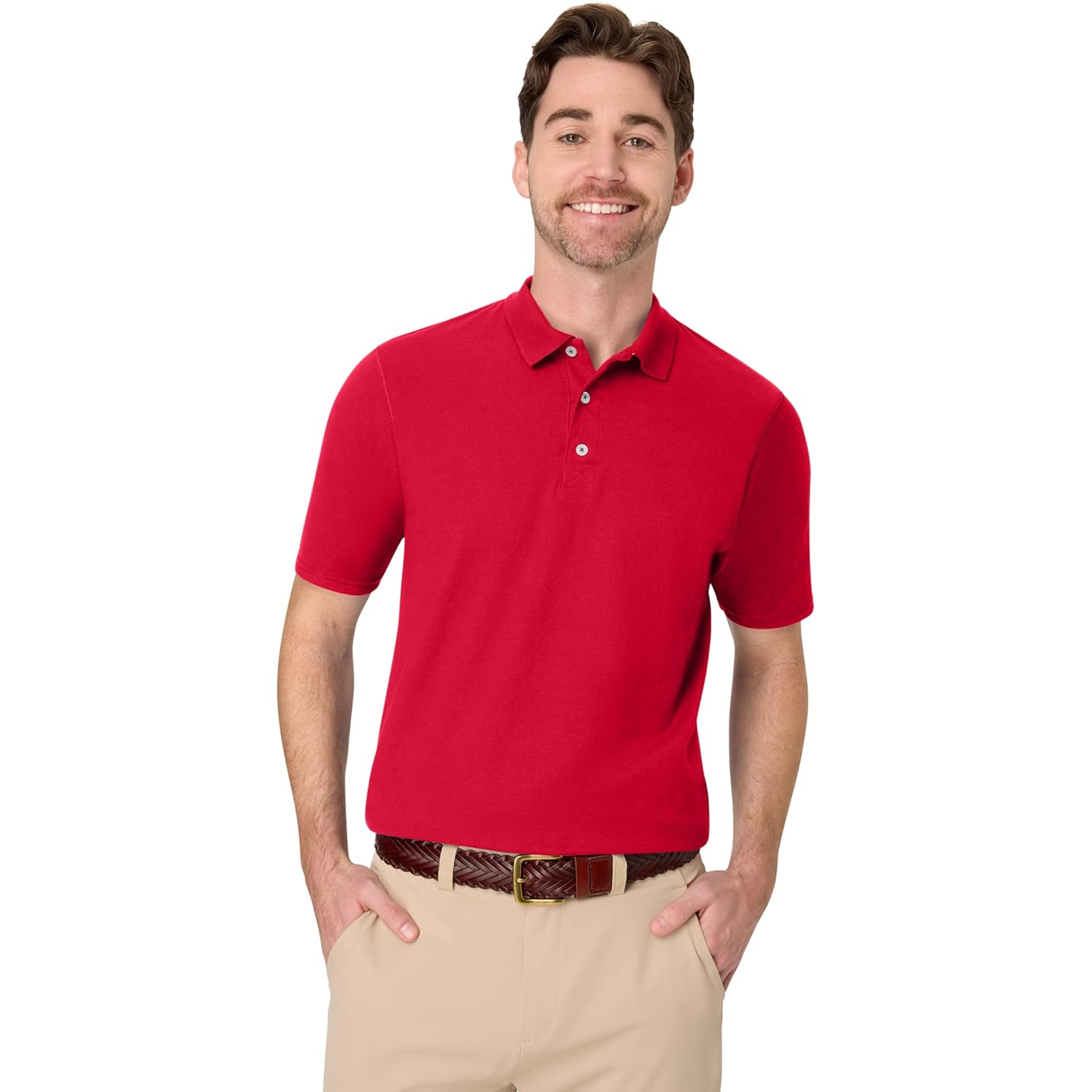 Hanes Herr kortärmad X-Temp Performance Polo - Image 2