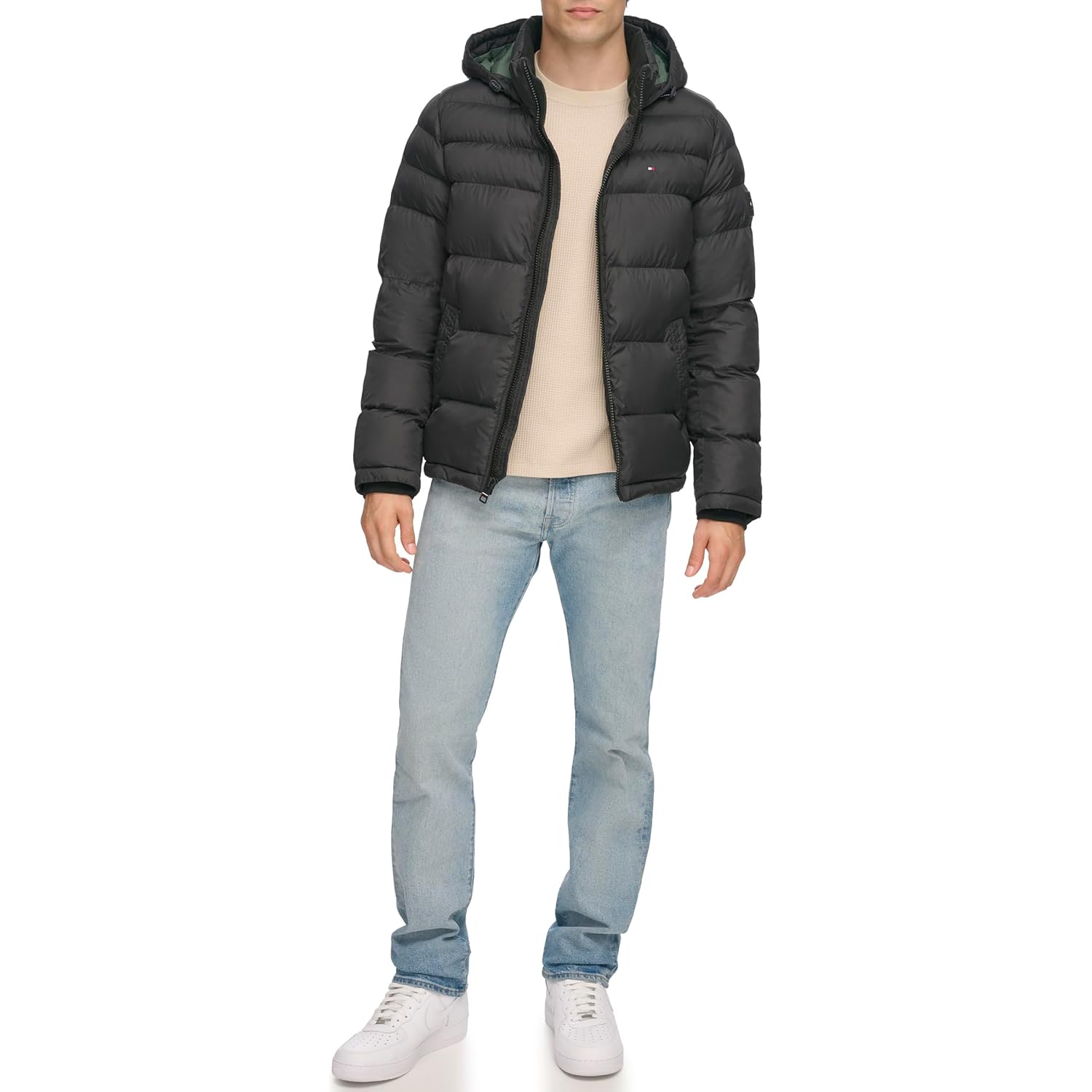 Tommy Hilfiger Herr Down Alternative Hooded puffer jacka - Image 7
