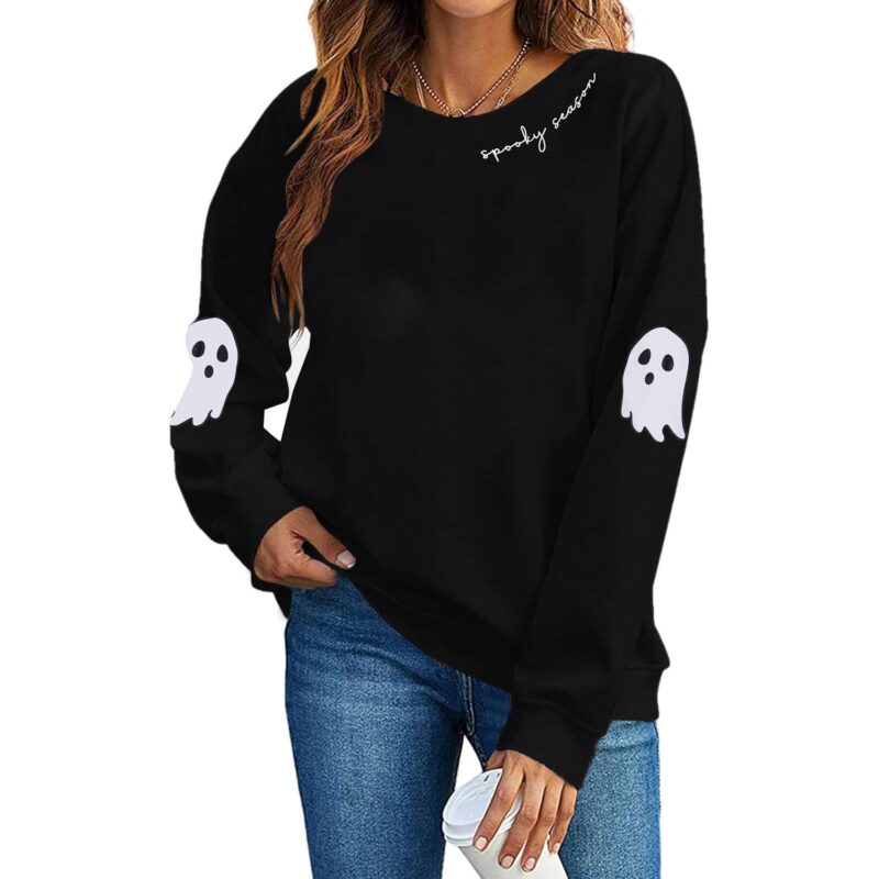 HEBBE Spooky Season sweatshirt Halloween Ghost sweatshirt Dam
