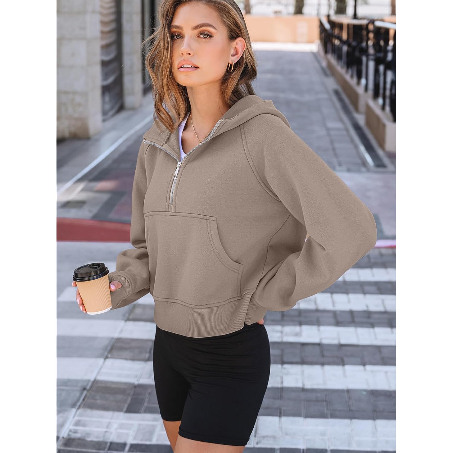 AUTOMET Dam hoodie fleece Fall Fashion Outfits Workout - Image 4