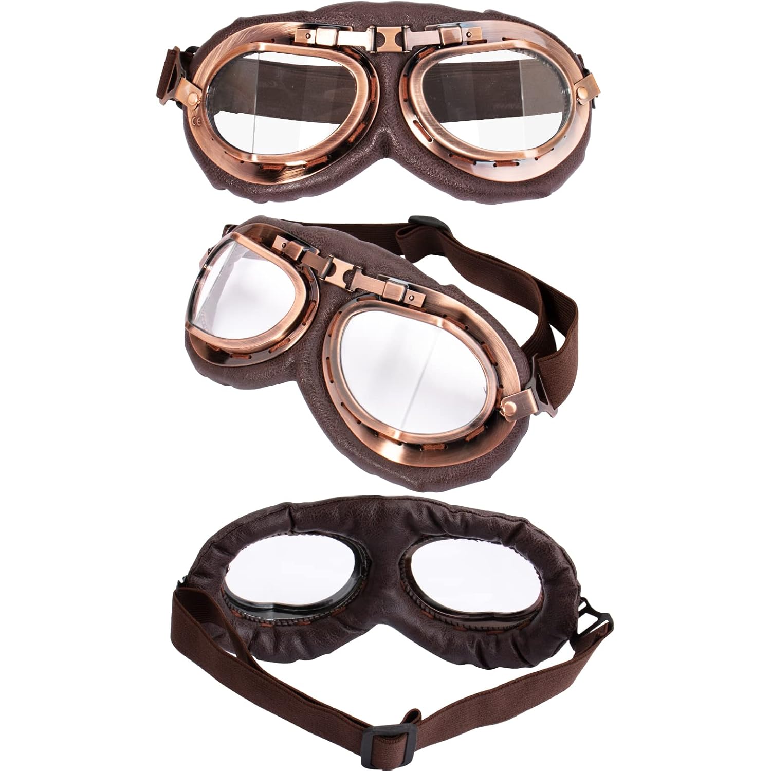 Peicees Aviator hatt and Goggles for Adult Kids - Image 7