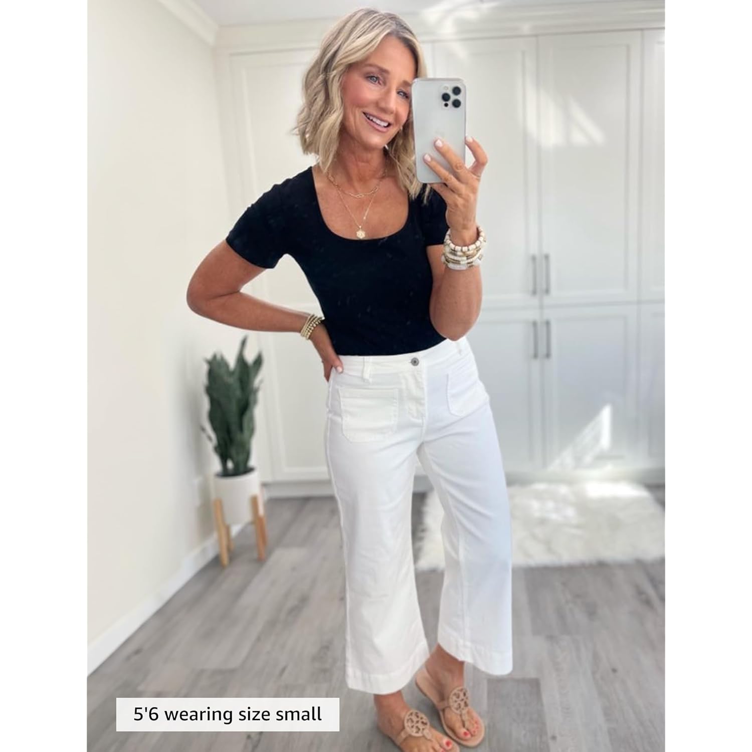 Luvamia wide leg jeans for Women Trendy High - Image 4