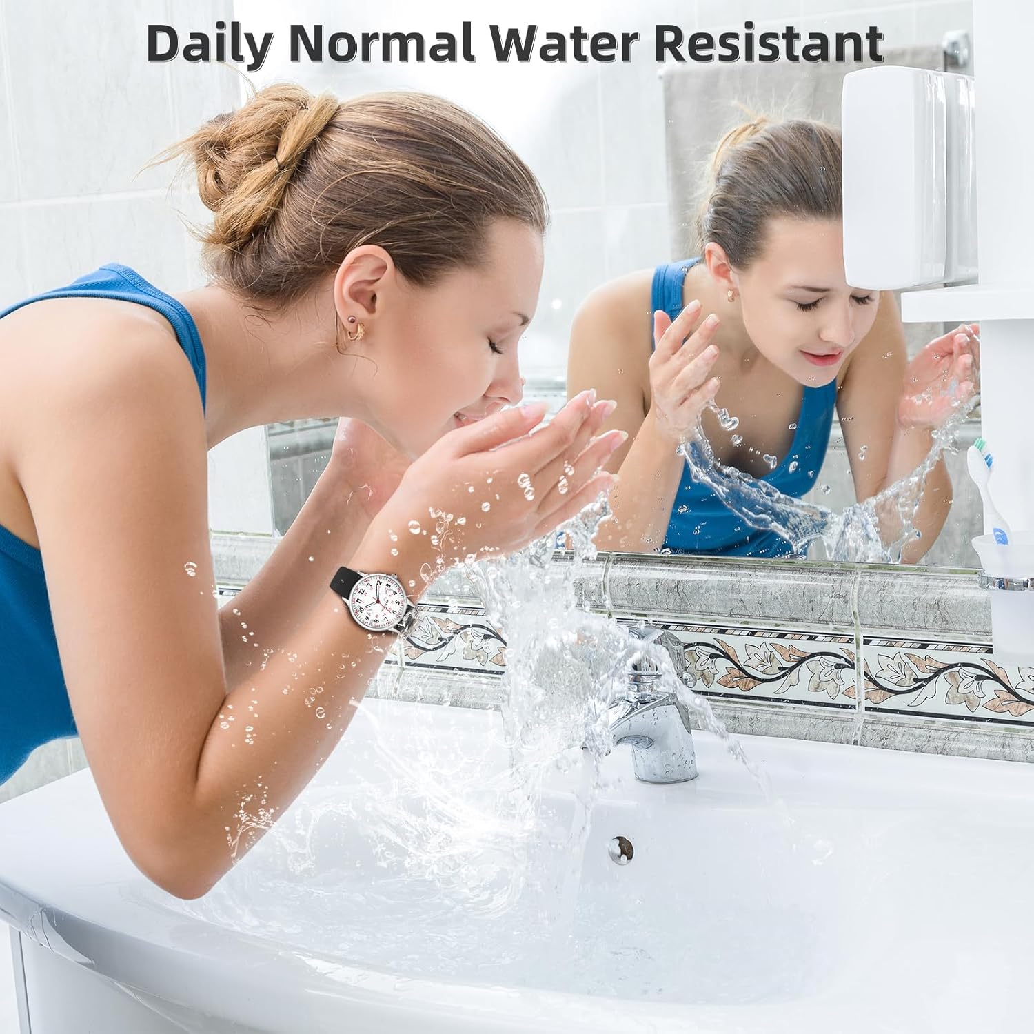 Nurse klocka for Women vattentät analog silikon klocka - Image 3