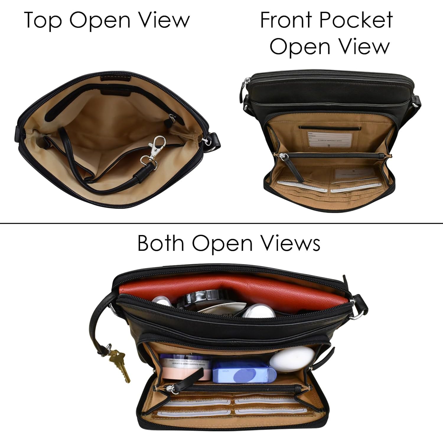 Ili New York Genuine läder crossbody Bags for - Image 6