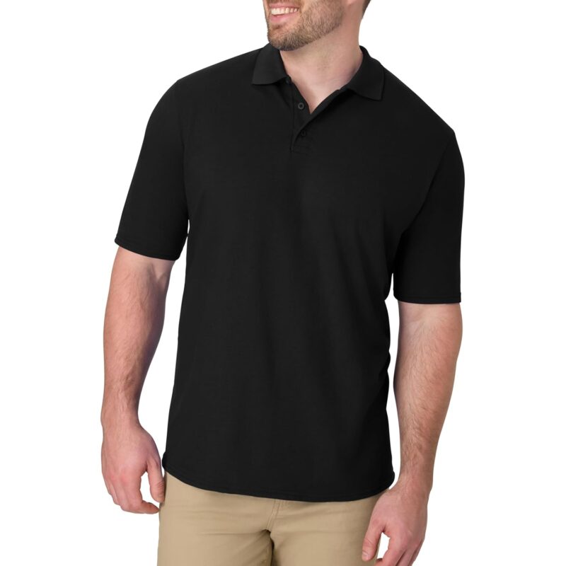 Hanes Men’s X-Temp kortärmad Polo skjorta, Midweight Herr