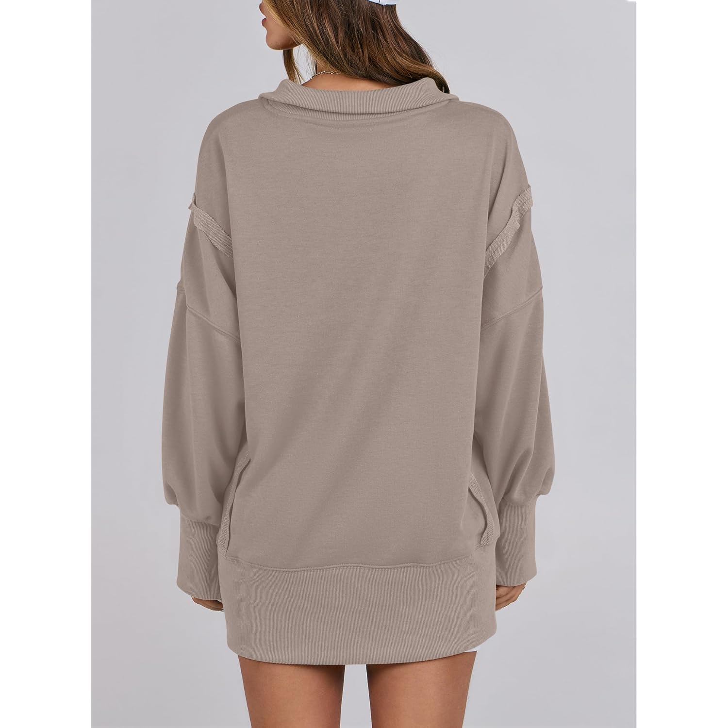 ANRABESS Dam sweatshirt oversized Casual Loose Button Up - Image 6