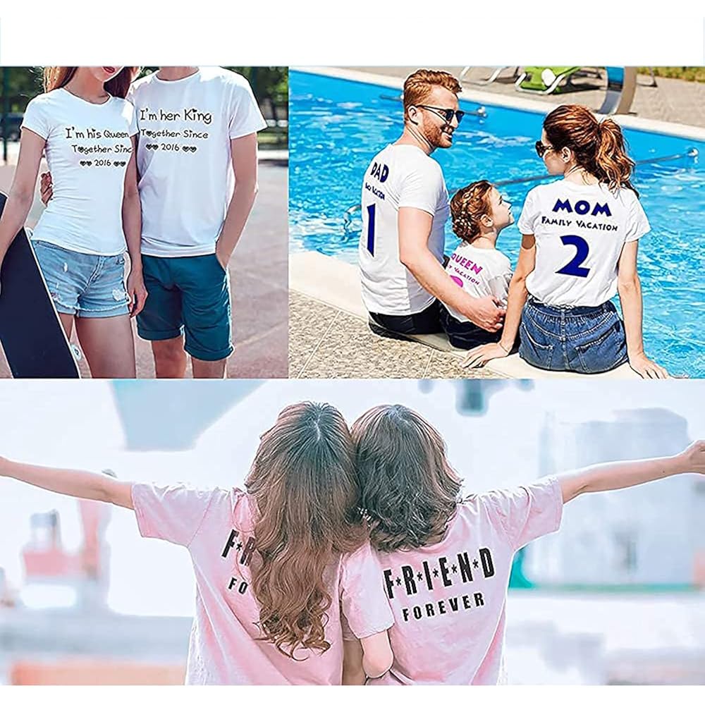 ORJ 5 PCS Unisex Sublimation Blank t‑shirt vit - Image 4