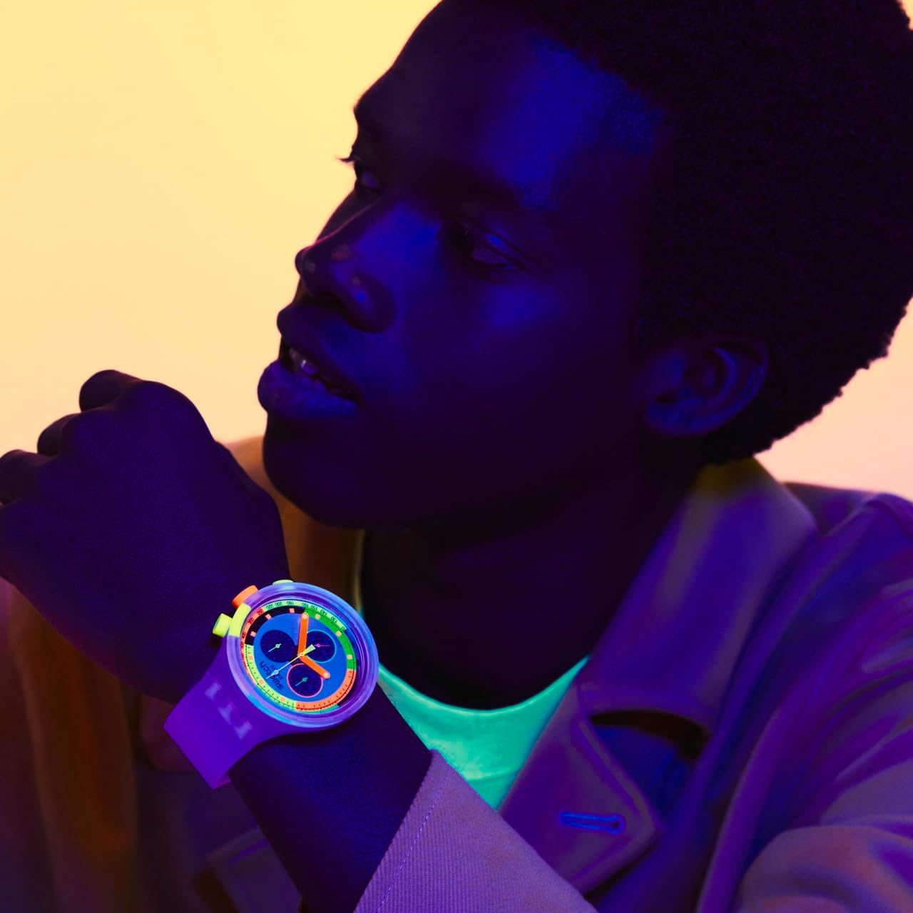 Swatch Big Bold Chrono Unisex klocka Casual Plastic - Image 4