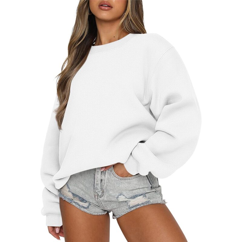 ANRABESS Dam sweatshirt Crewneck fleece oversized pullover Sweaters