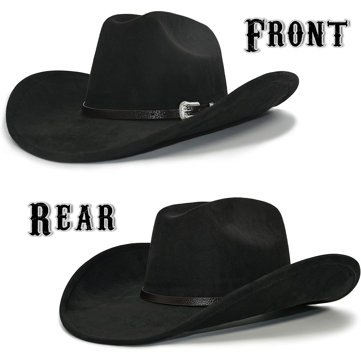 FLUFFY SENSE. Cowboy hatt for Women and Men - Image 3