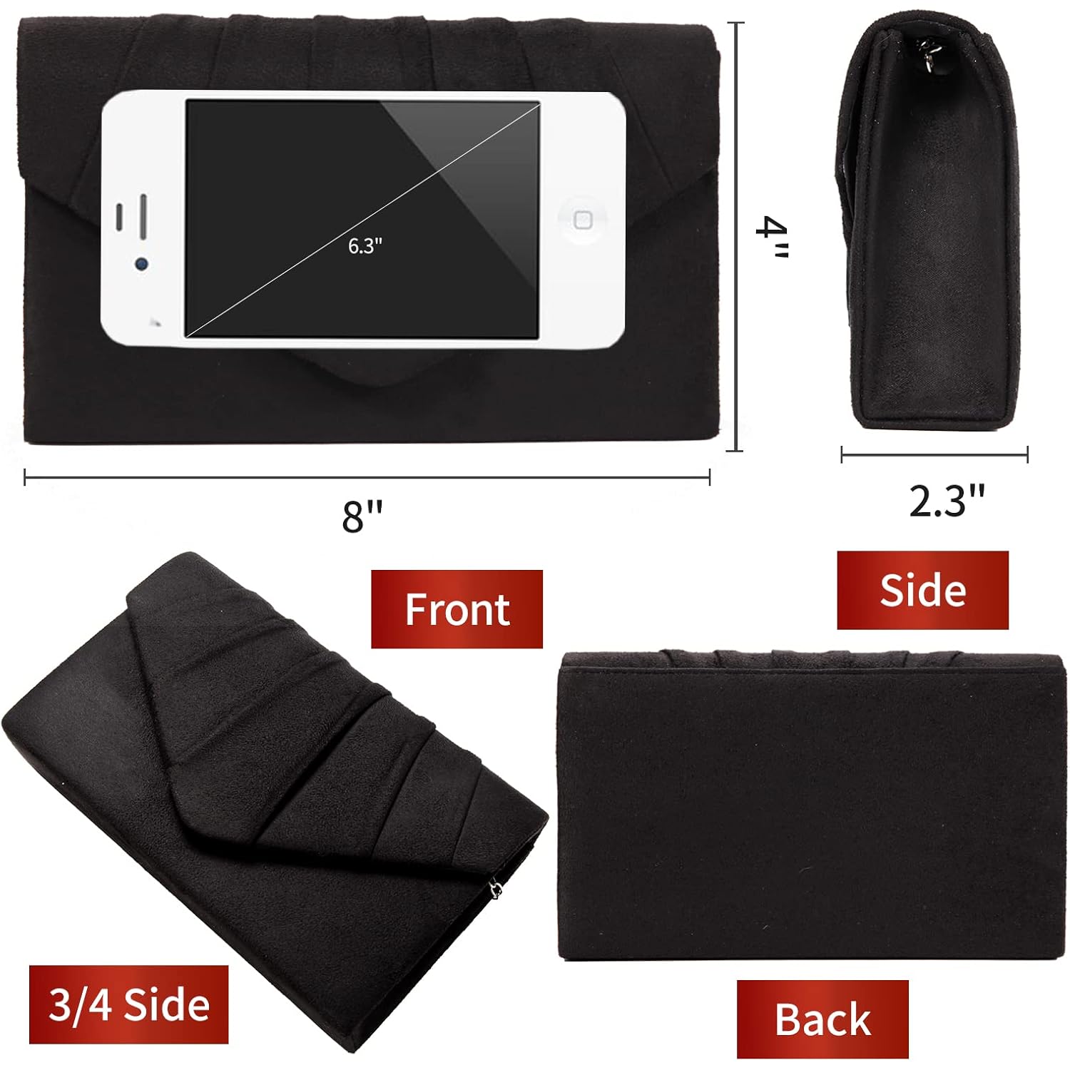 BBjinronjy clutch Purse Evening Bag for Women Evening - Image 5