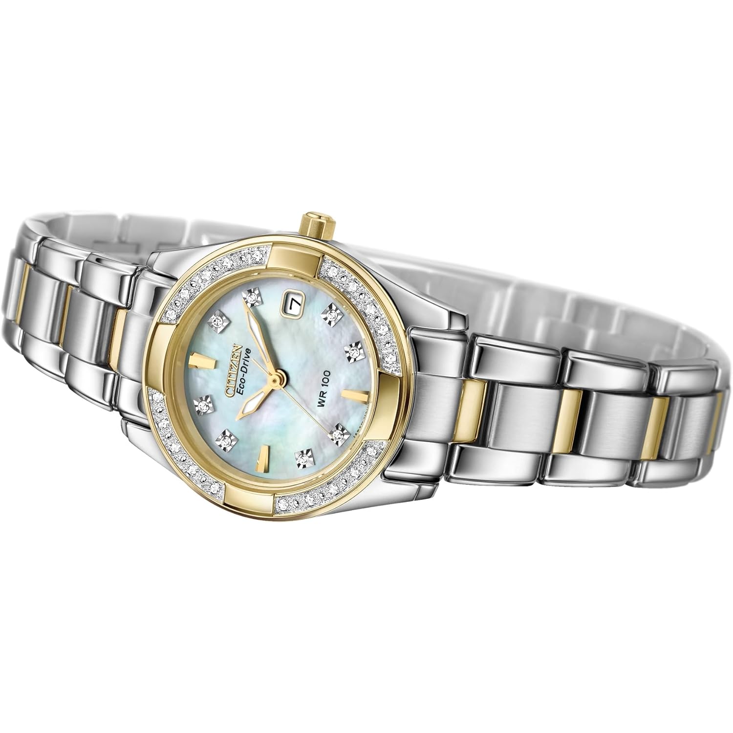 Citizen Dam Eco-Drive Dress Classic Diamond klocka in - Image 3