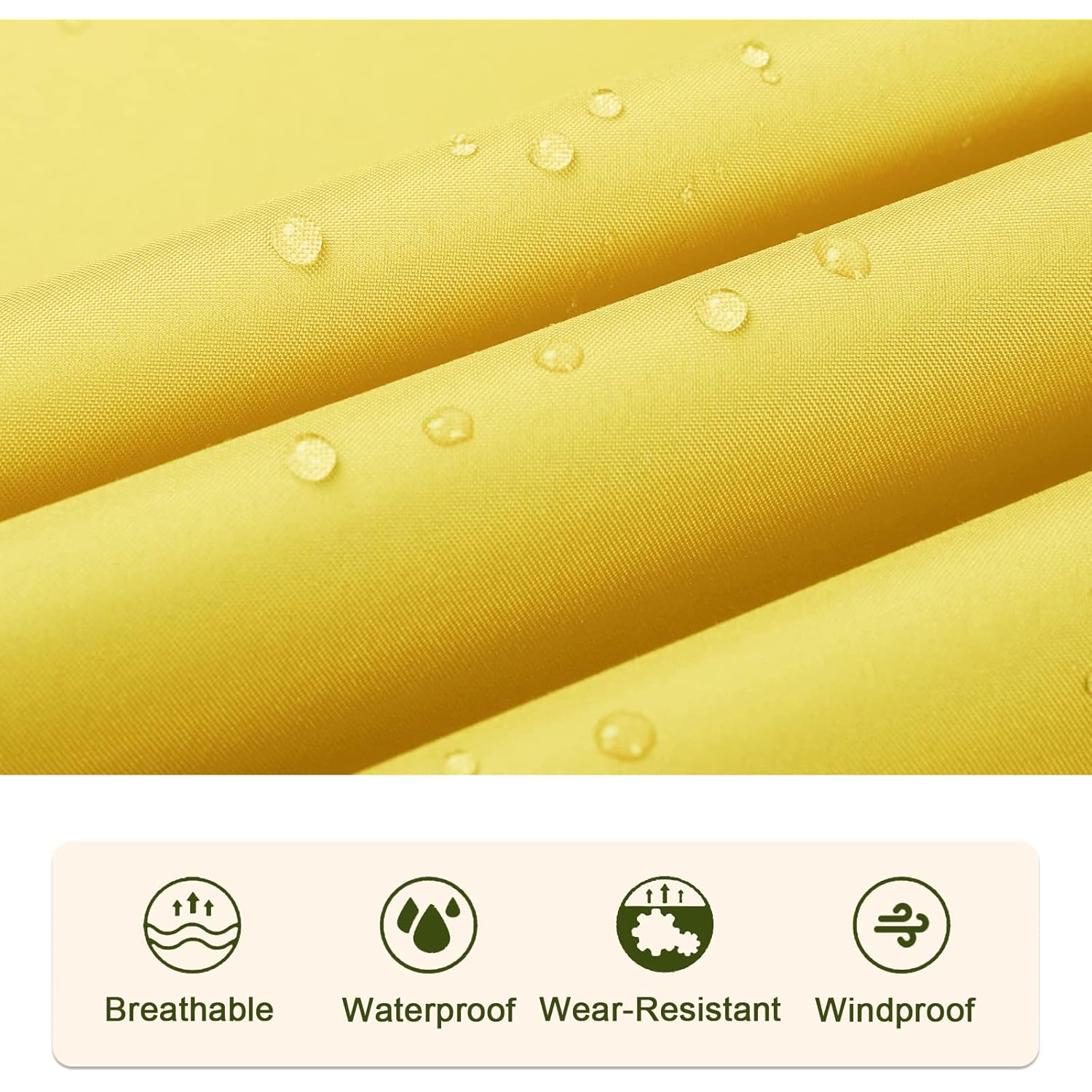 SaphiRose Unisex Rain Poncho Raincoat Hooded for Adults - Image 5