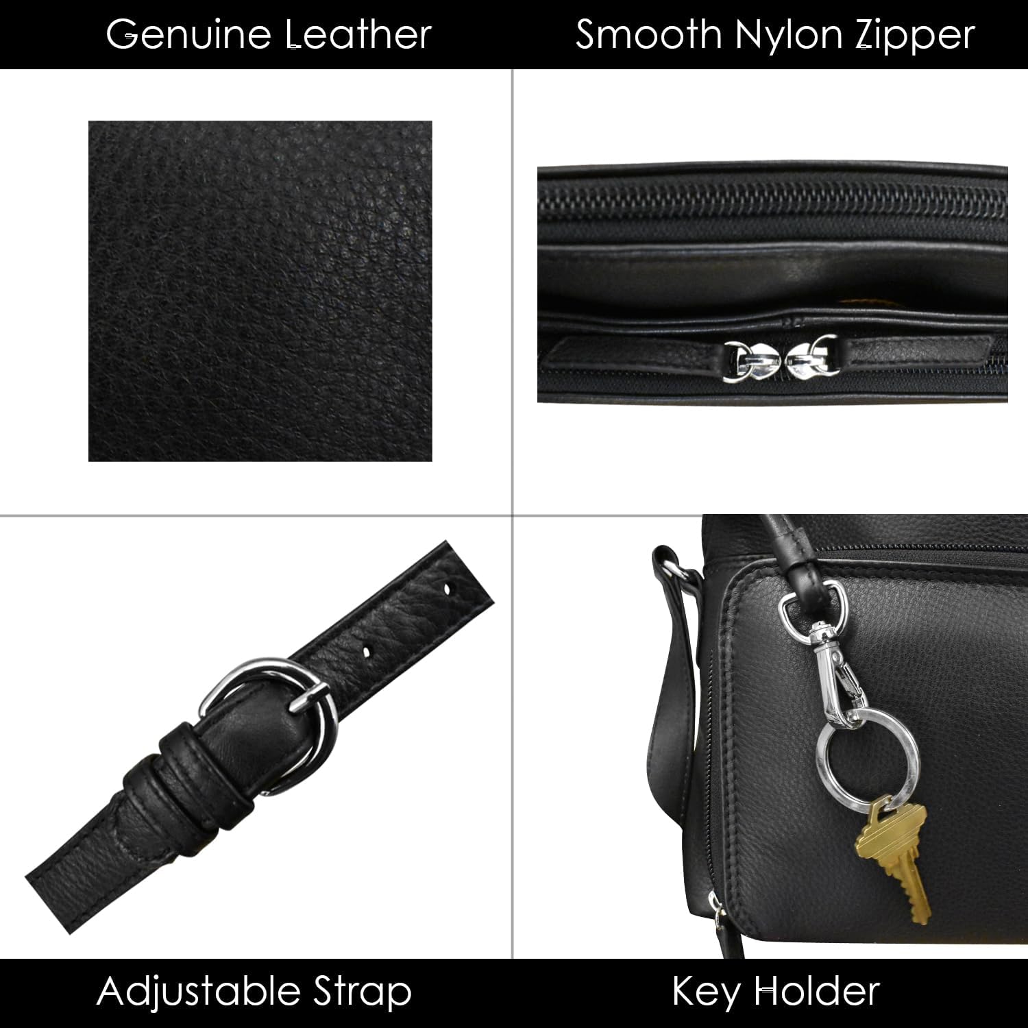 Ili New York Genuine läder crossbody Bags for - Image 8