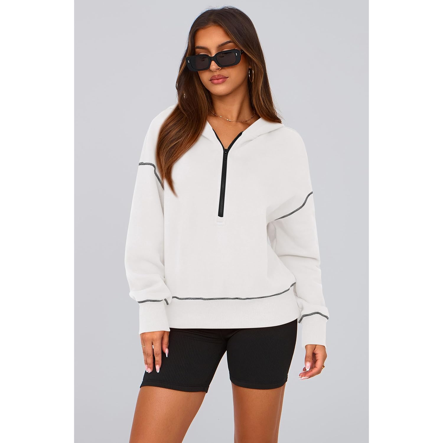 PRETTYGARDEN Dam 2025 Fall huva sweatshirt Long Sleeve - Image 3