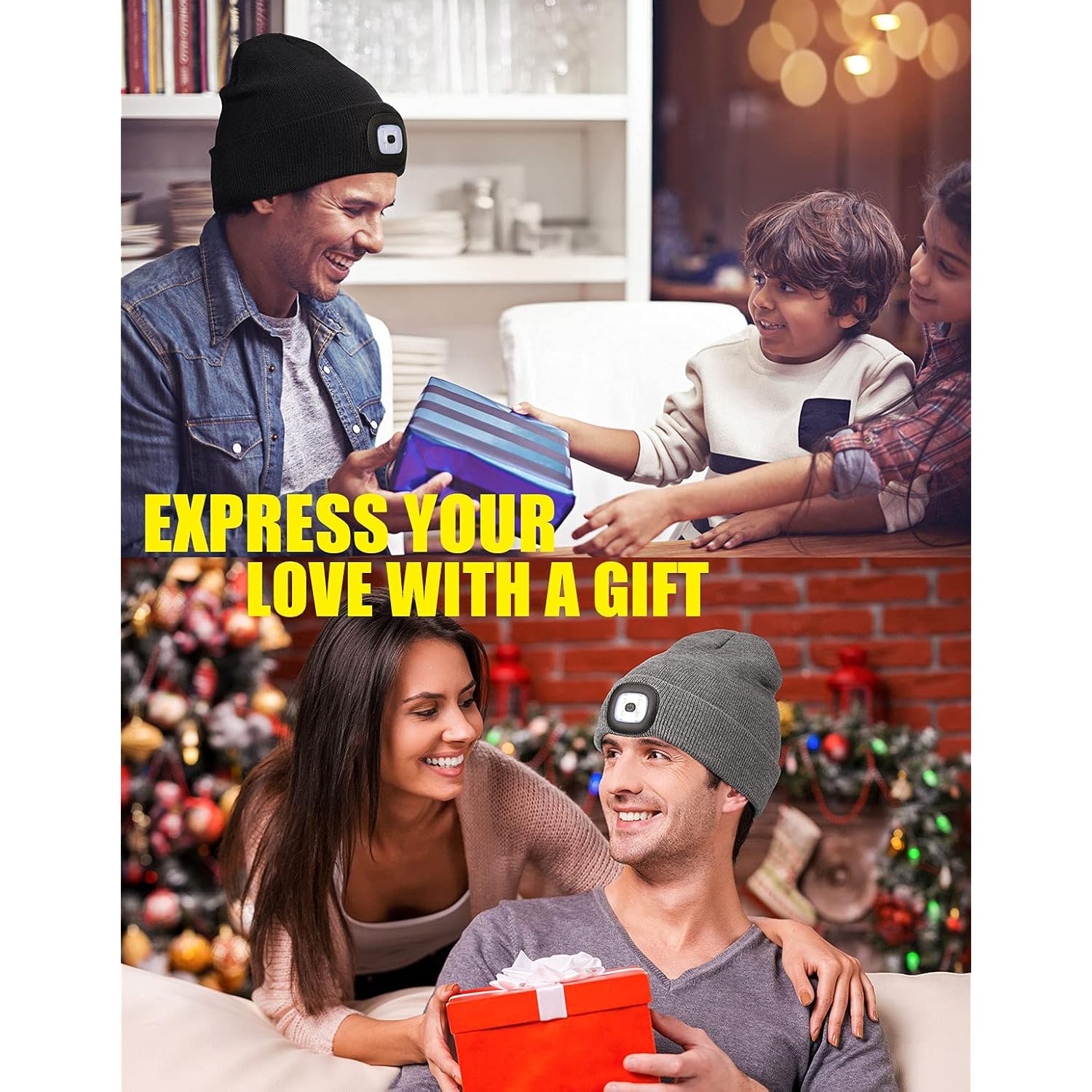 MELASA Unisex hatt with Light, USB Rechargeable Hands - Image 5