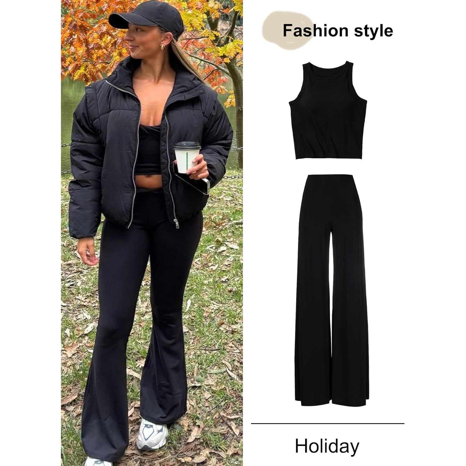 Gihuo Dam’s Winter cropped puffer jacka kappa Short - Image 5