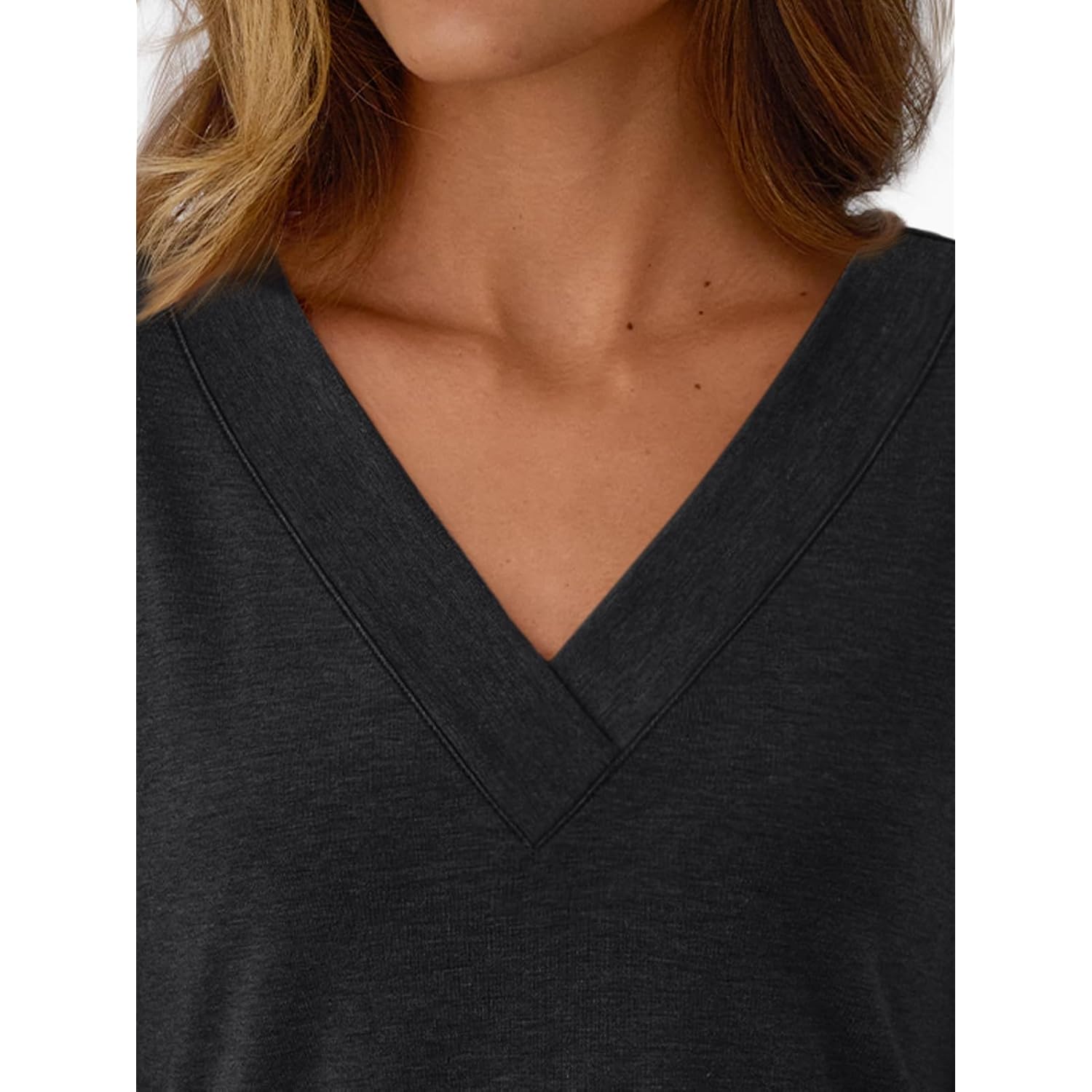 AUTOMET långärmad skjorta for Dam topp v‑ringning Casual - Image 6