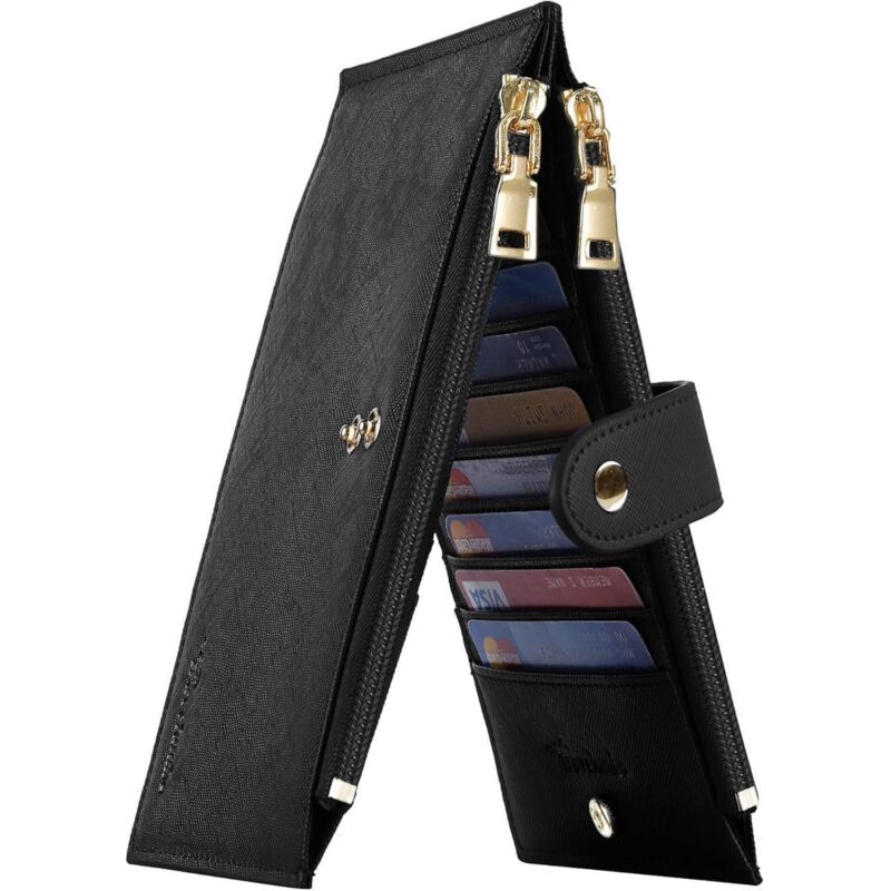 Travelambo RFID plånbok Women Large Size Bifold Multi