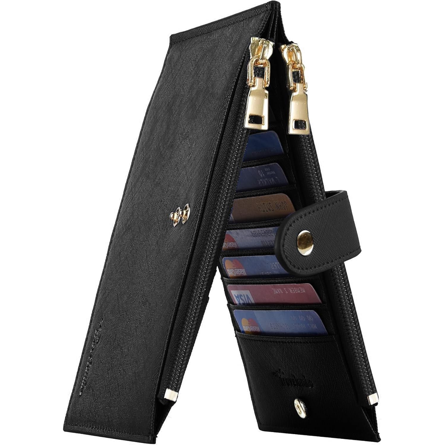 Travelambo RFID plånbok Women Large Size Bifold Multi