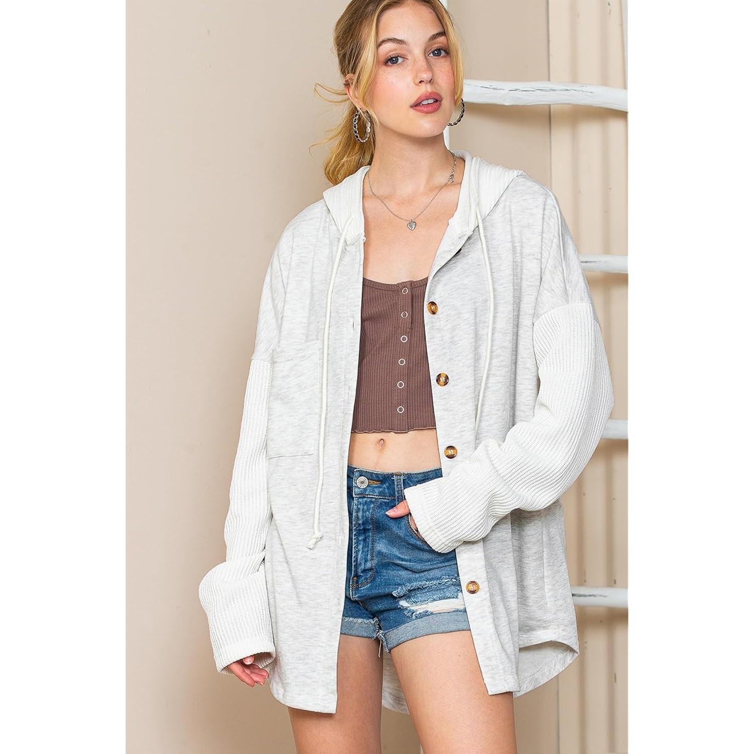 SHEWIN oversized sweatshirt for Dam Loose passform Casual - Image 2