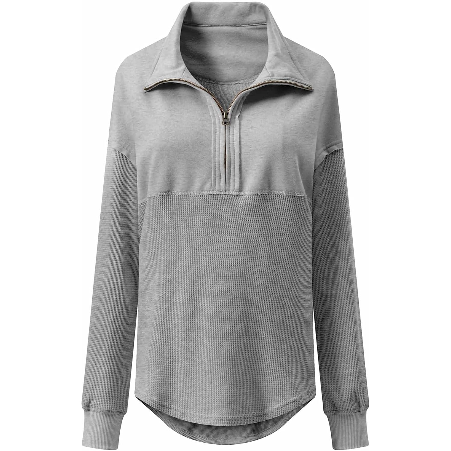 SHEWIN Dam Fall sweatshirt Casual Waffle Knit halv - Image 7