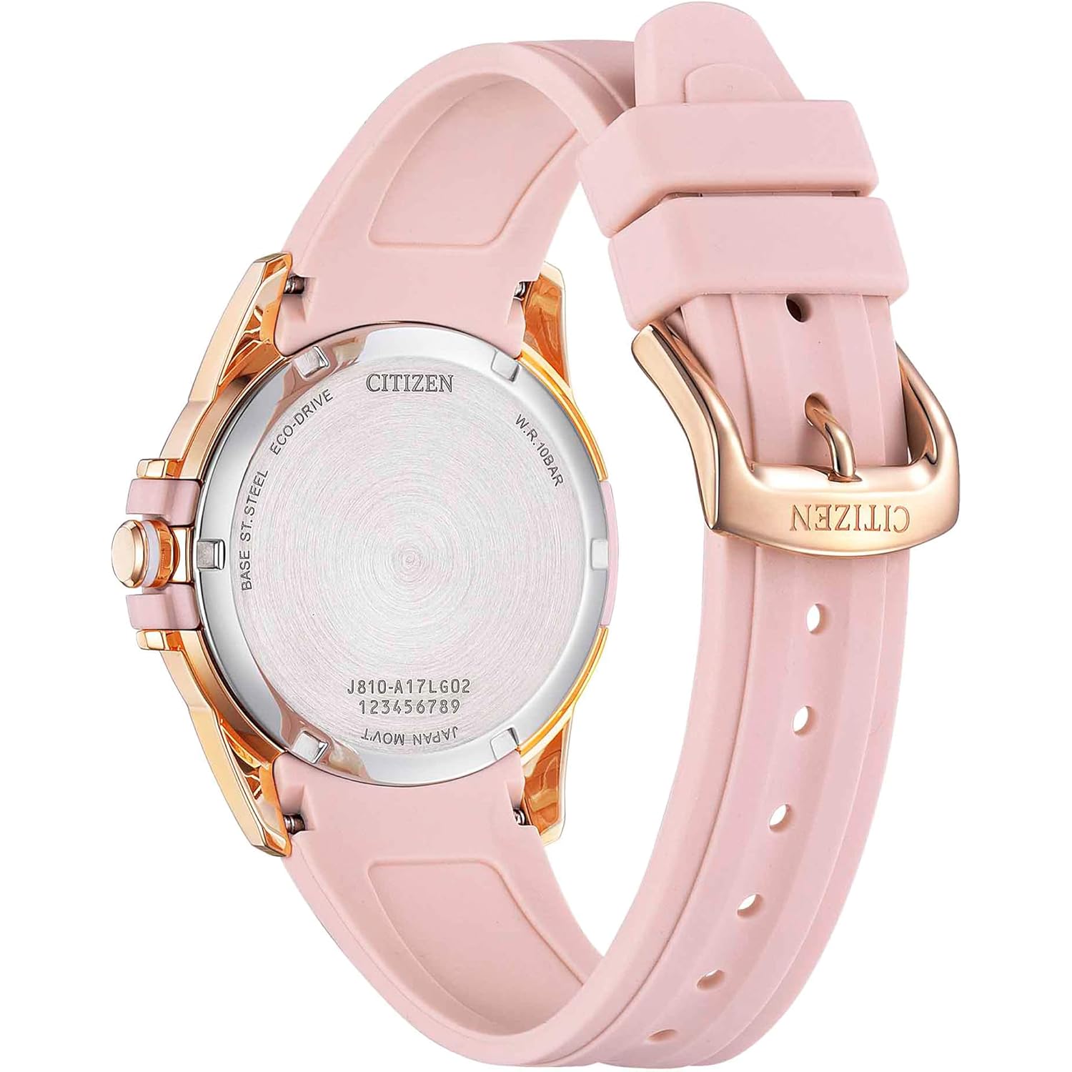 Citizen Dam Eco-Drive Weekender Sport Casual, roséguld-Tone rostfritt - Image 3
