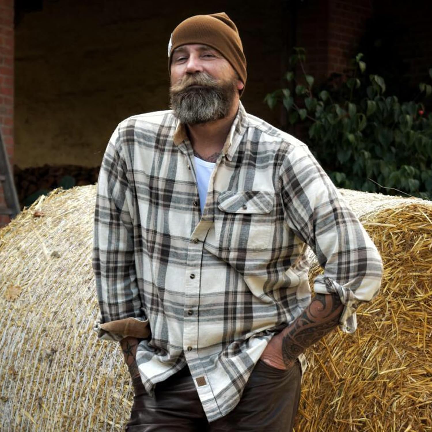 Dubinik® Herr flanell skjorta långärmad flanell skjorta for - Image 4