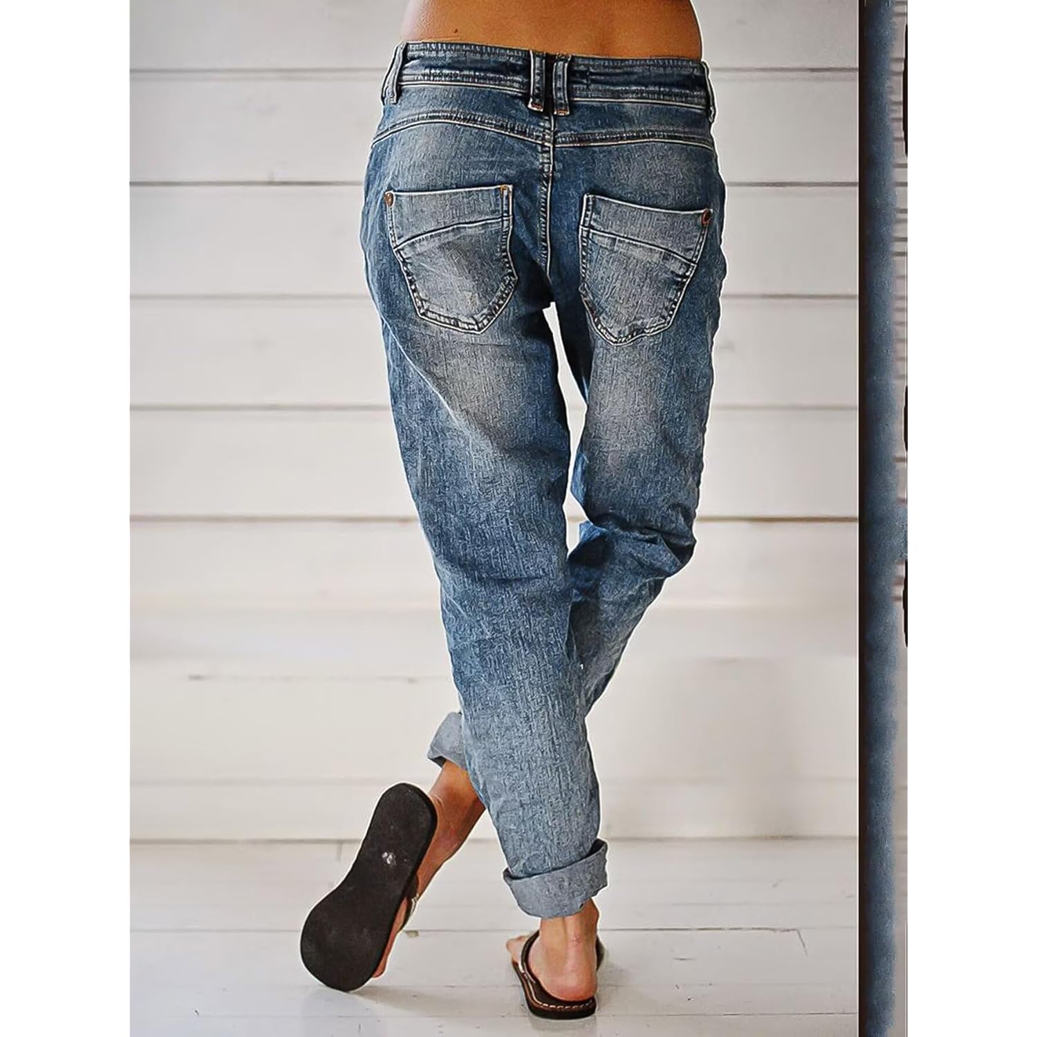 Flamingals Dam Stretchy straight Leg Casual low rise - Image 4