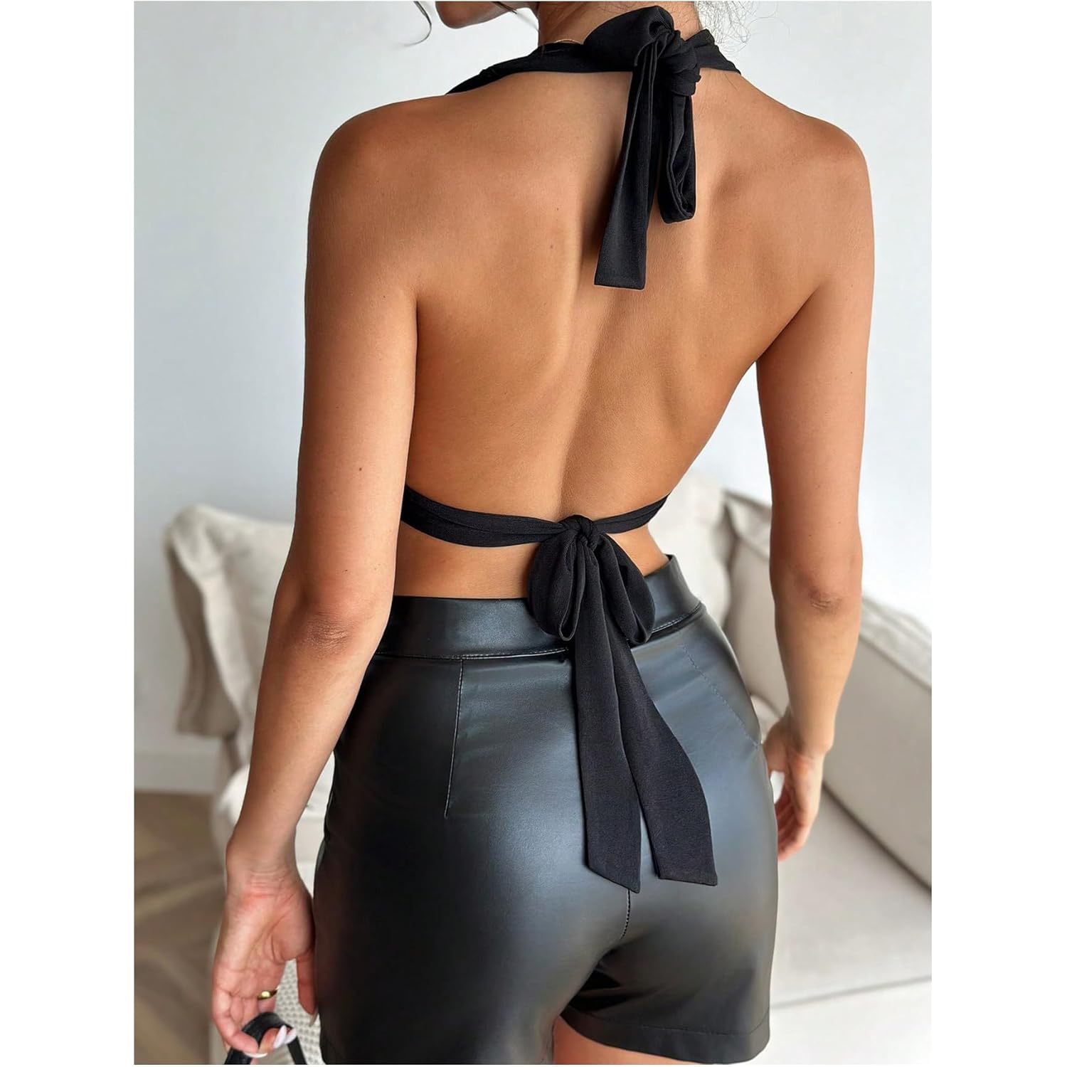 SOLY HUX Dam Sexy Halter Going Out topp - Image 2