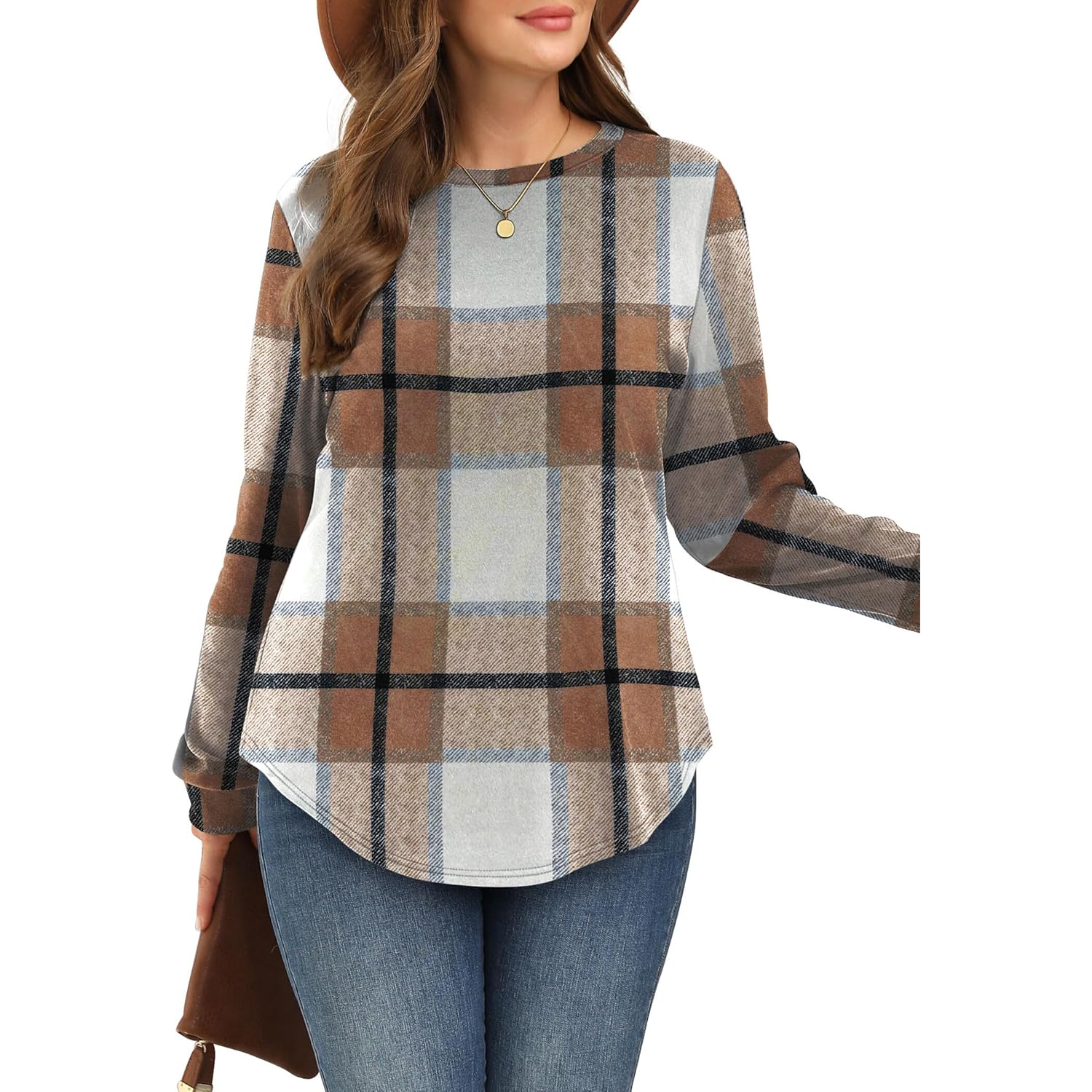 WIHOLL sweatshirt for Dam Crewneck Long Sleeve Shirts - Image 4