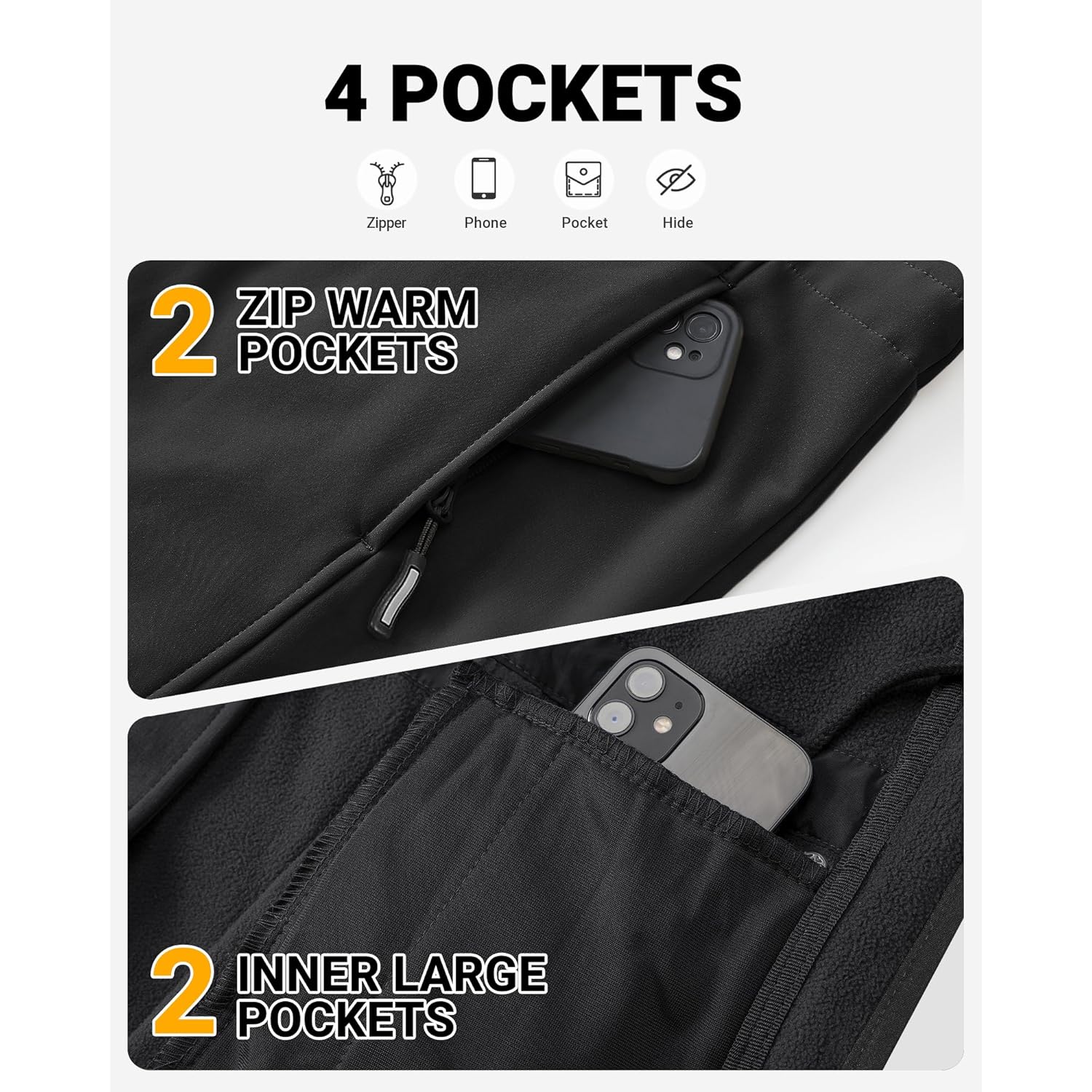 Outdoor Ventures Dam Lightweight Waterproof Fleece Lined Hooded - Image 5