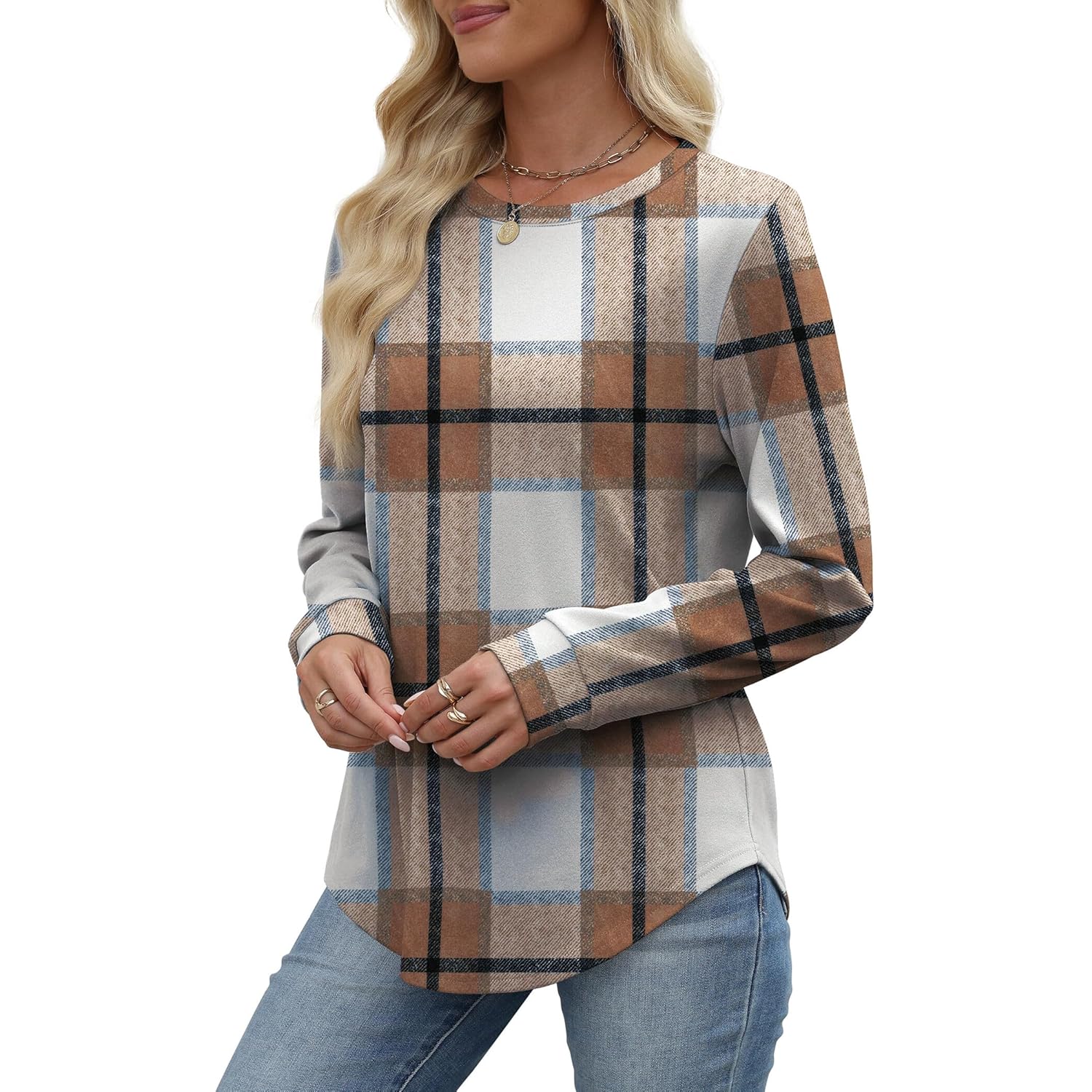 WIHOLL sweatshirt for Dam Crewneck Long Sleeve Shirts - Image 5