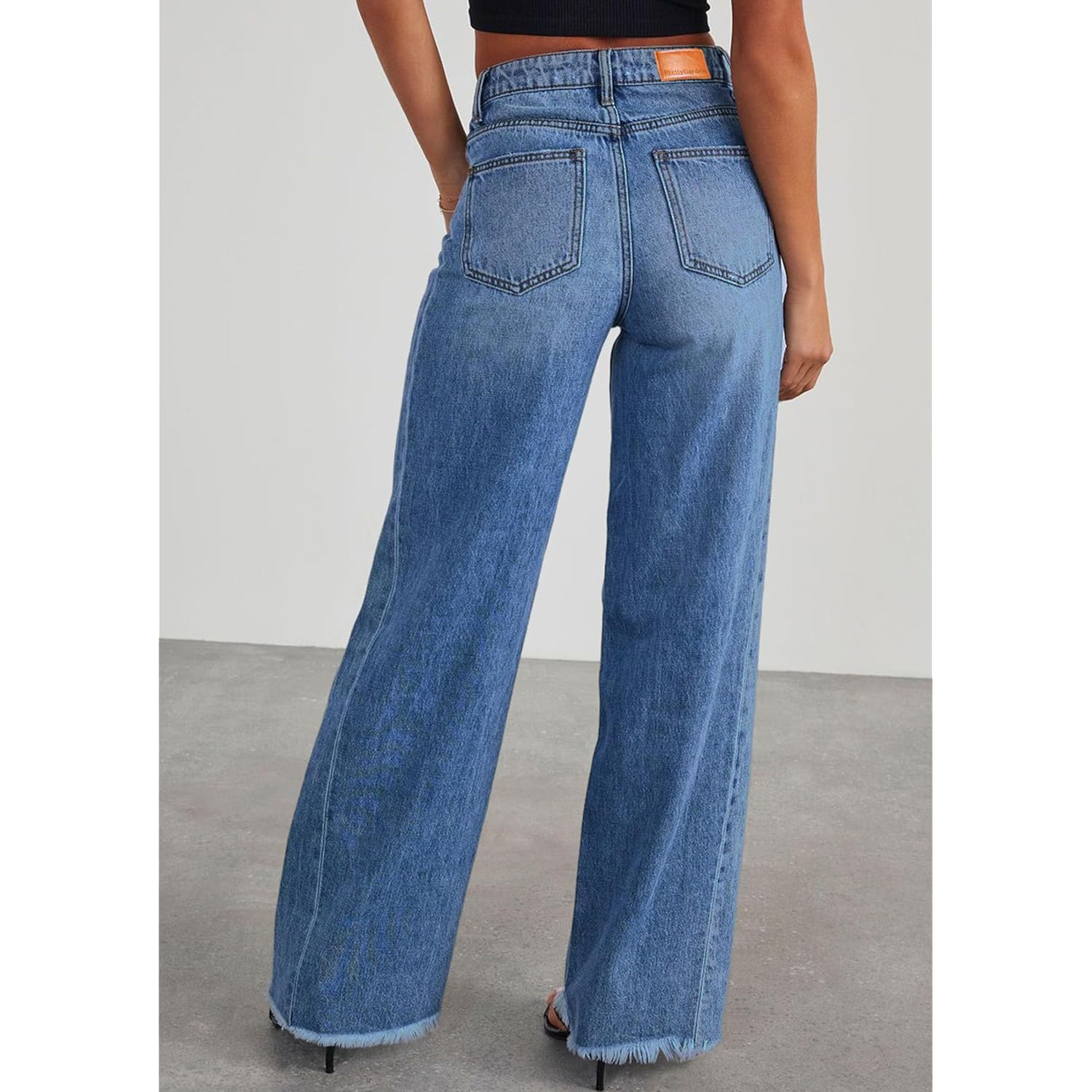 PRETTYGARDEN wide leg jeans for Women Trendy 2025 - Image 3