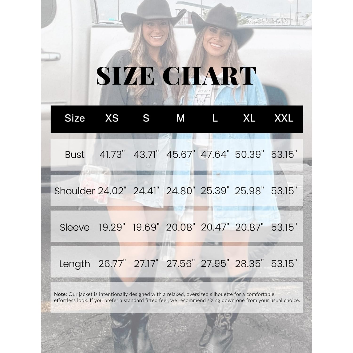 Omoone Dam oversized Mid Long denim jacka Jean - Image 4