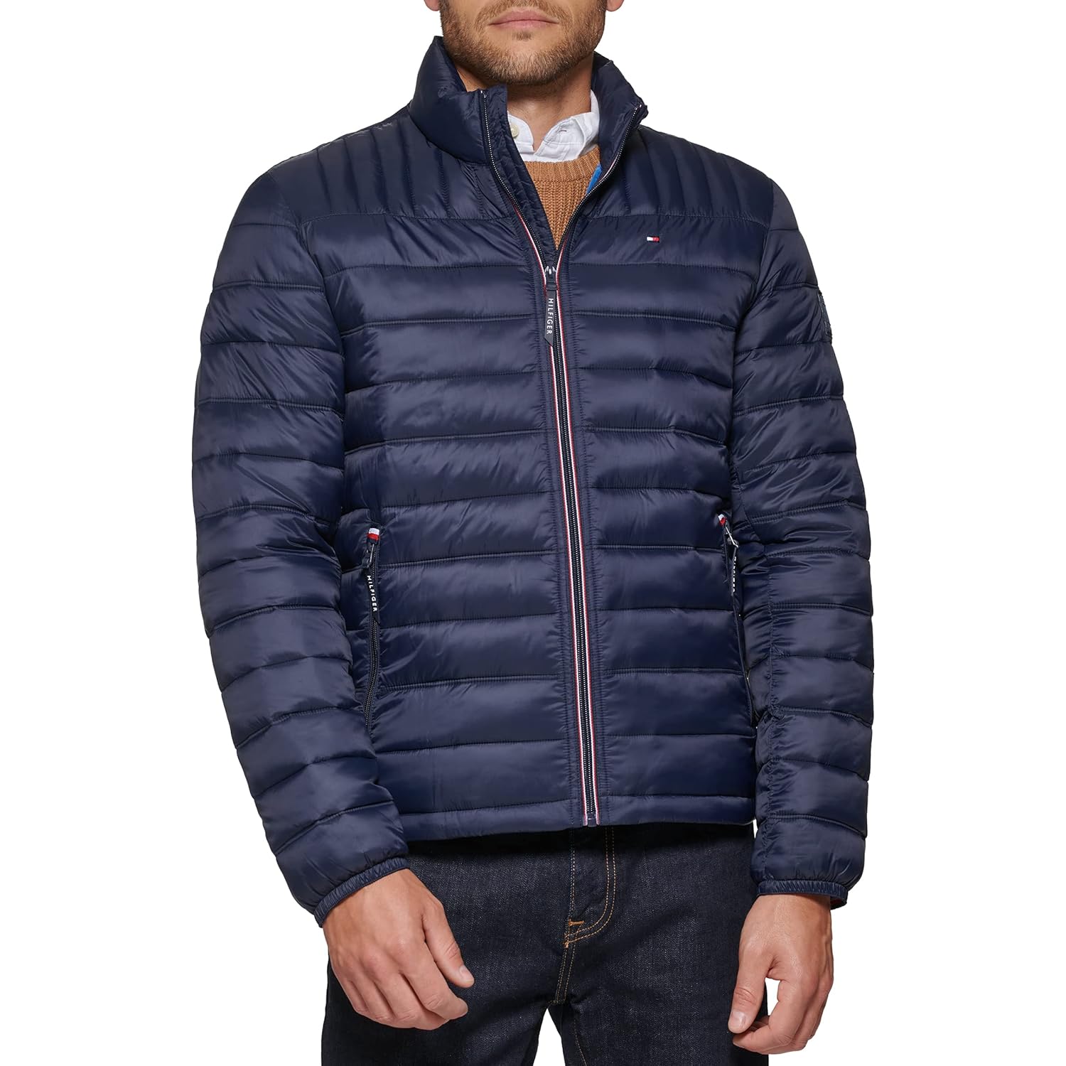 Tommy Hilfiger Herr Ultra Loft lättvikts Packable puffer