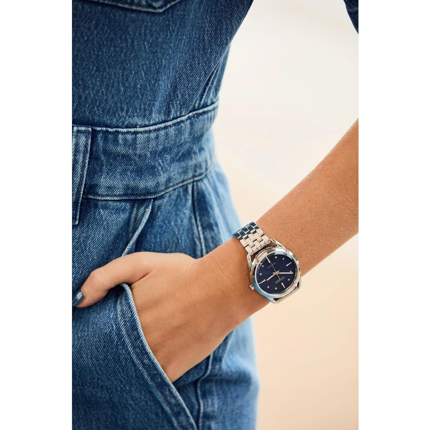 Citizen Dam Classic Eco-Drive klocka, rostfritt stål - Image 5