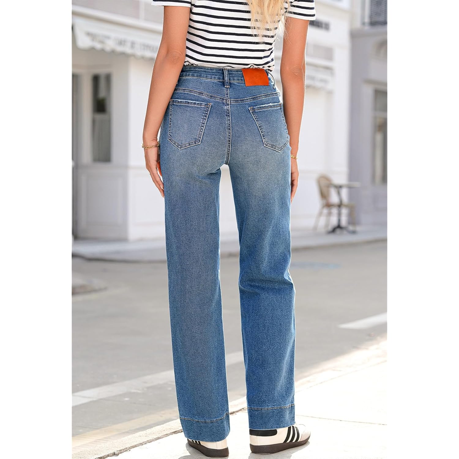 Sidefeel Dam wide leg jeans High Waisted Stretchy - Image 2