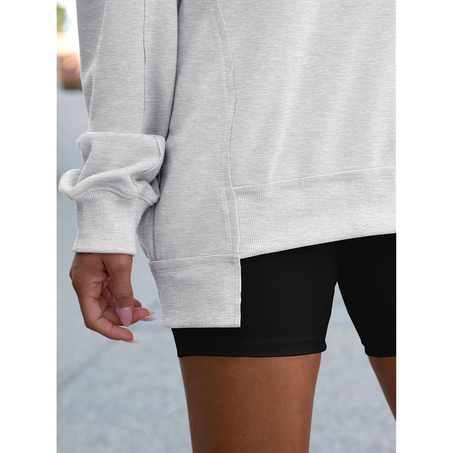 ANRABESS Dam oversized sweatshirt Long Sleeve Tunic Shirts - Image 5