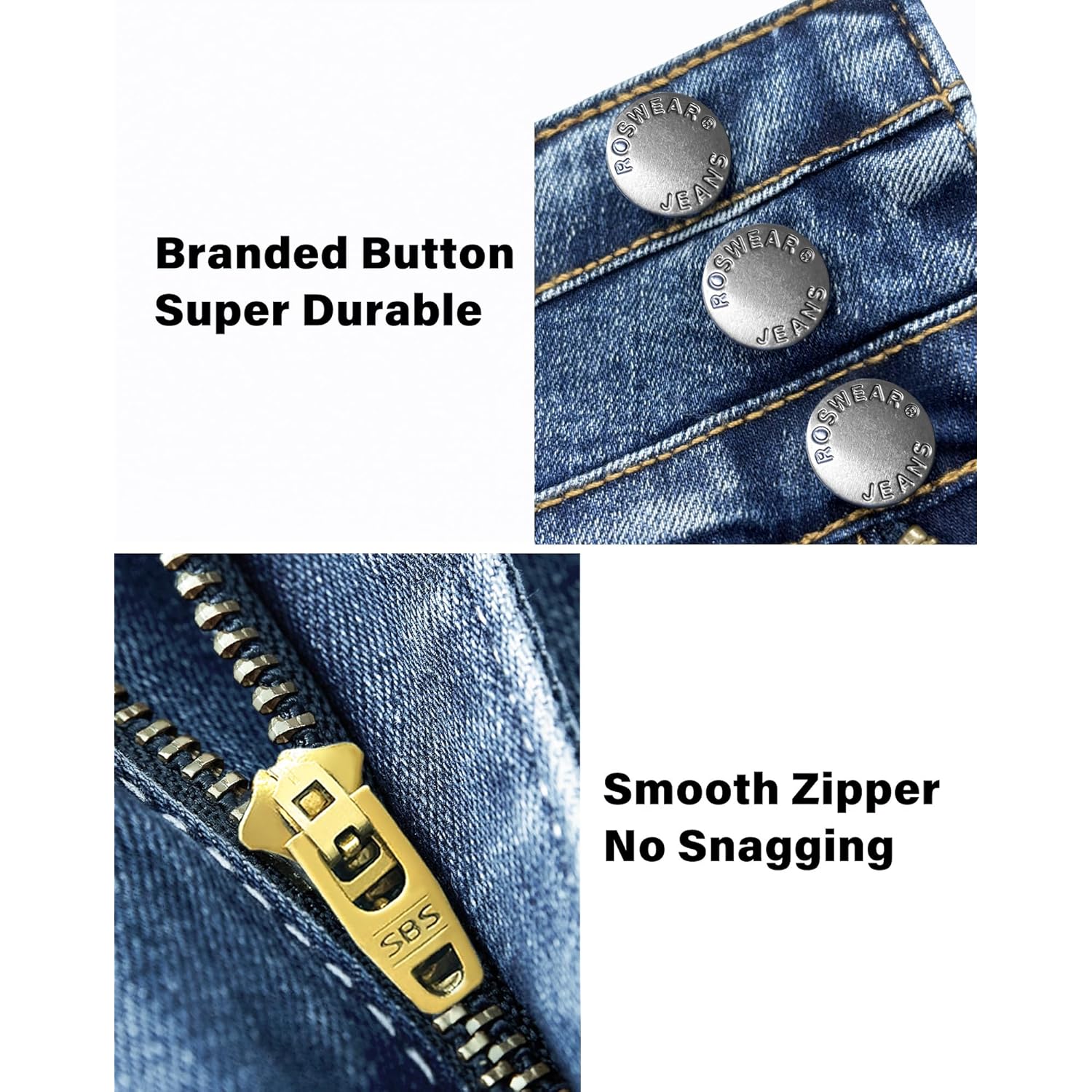 Roswear Dam wide leg jeans Casual High Waisted - Image 6