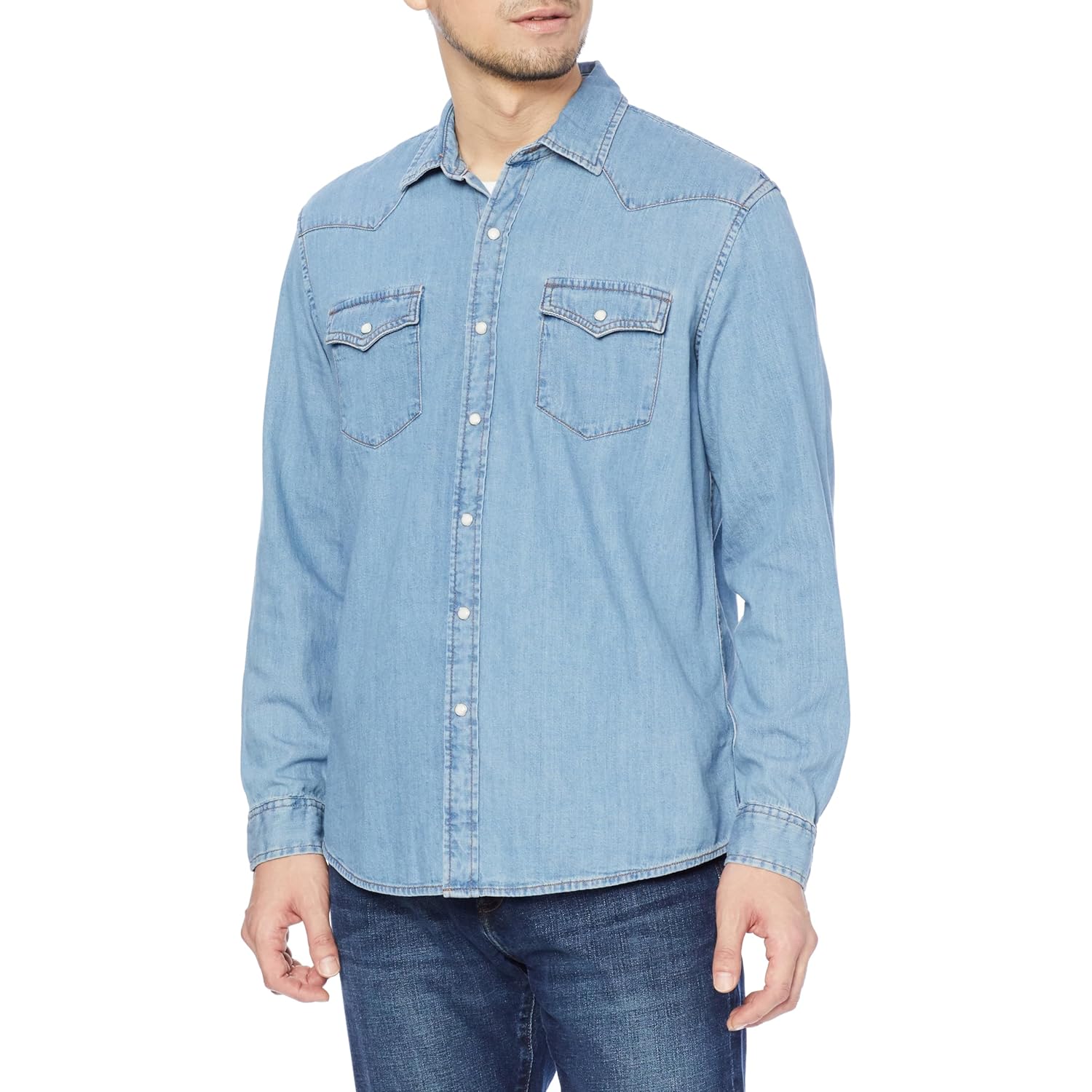 Amazon Essentials Herr denim skjorta långärmad - Regular-Fit