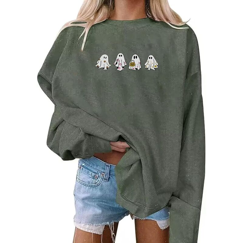 Fiscrat Halloween Spooky Season oversized sweatshirt Dam Cute