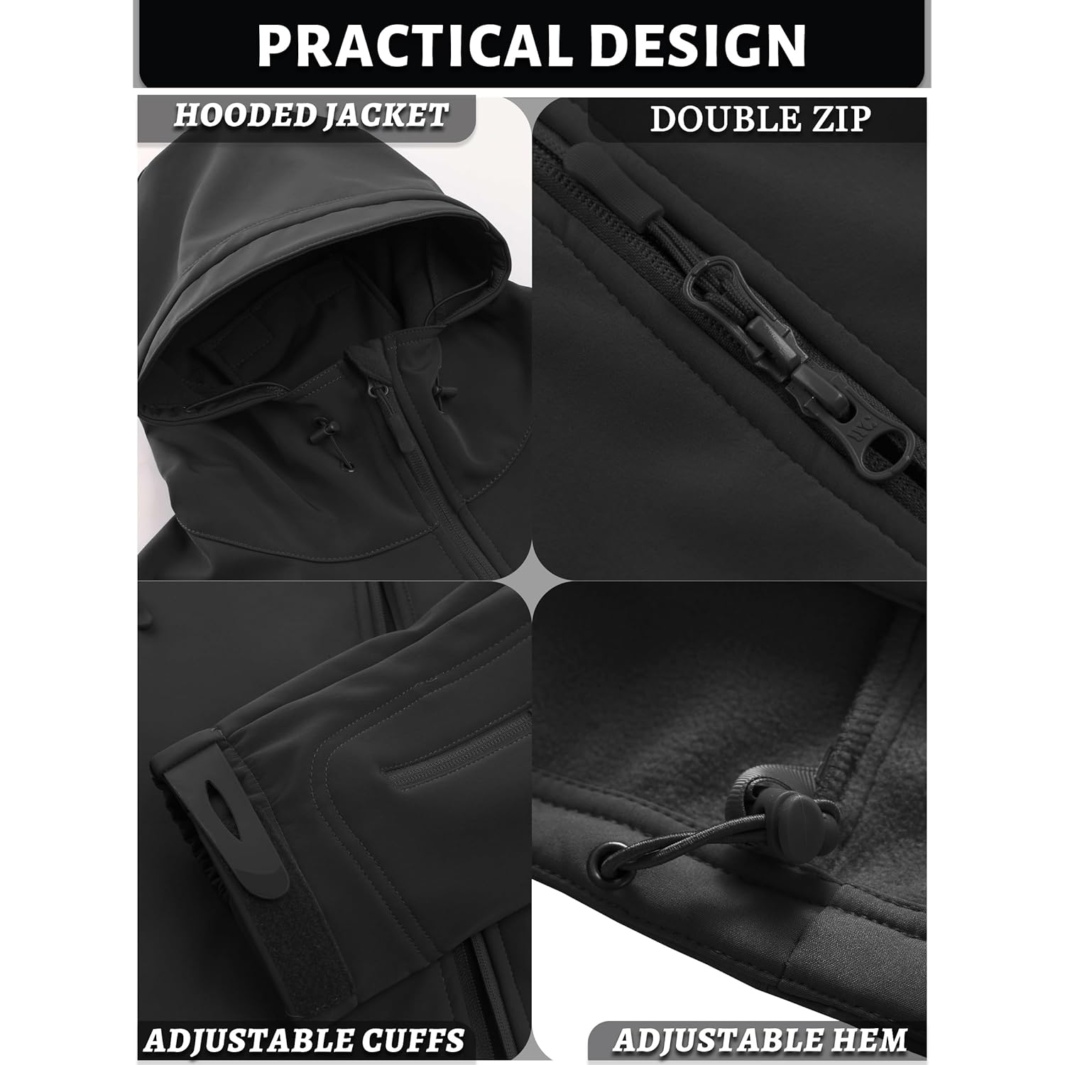 TACVASEN Herr Special Ops Military Tactical Soft Shell - Image 5