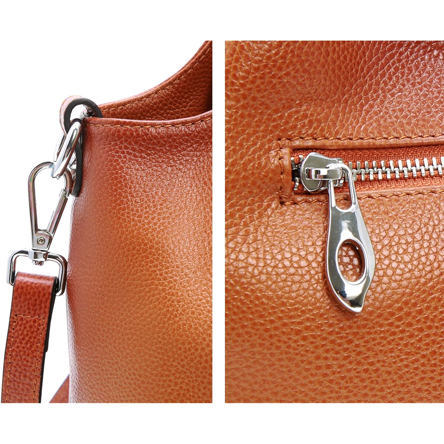 Iswee Genuine läder axelväska Purses and handväska for - Image 4