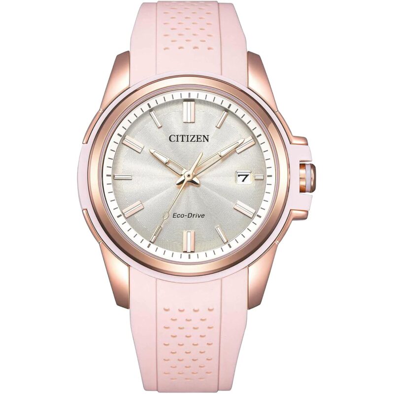 Citizen Dam Eco-Drive Weekender Sport Casual, roséguld-Tone rostfritt