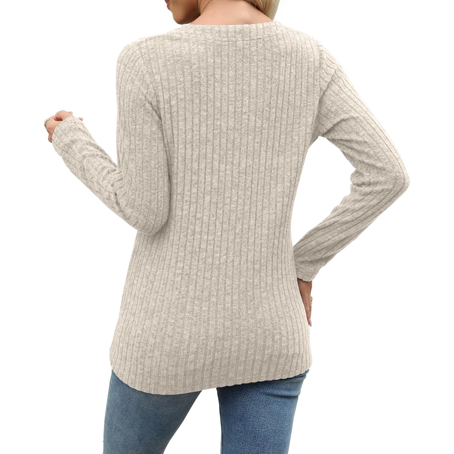 Sweaters for Dam Fashion Long Sleeve Tops pullover - Image 4